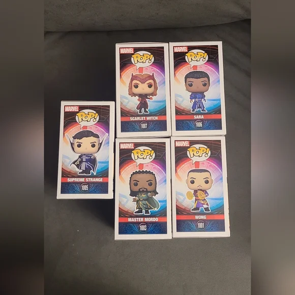 Set of 5 Funko Pop! Doctor Strange in the Multiverse of Madness Movie Marvel - Picture 4 of 6